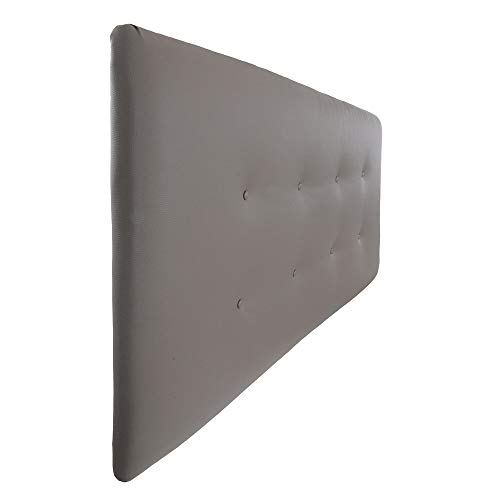 Silcar Home | Cabecero Cama tapizado en Polipiel Modelo Carlo | Medidas 105cm, 115cm, 145cm o 160cm, Acolchado, Transporte Incluido, Anclajes Incluidos. (Blanco, 160)