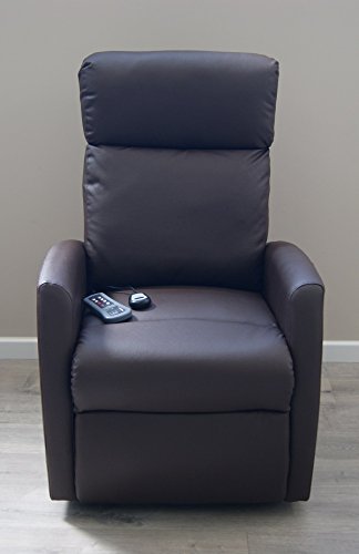 Sillón Masaje y Calor Lumbar Levantapersonas Compact (Negro)