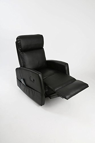 Sillón Masaje y Calor Lumbar Levantapersonas Compact (Negro)