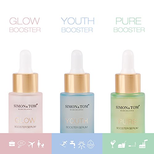 Simon & Tom - Sérum Facial Purifica y Oxigena la piel, Efecto DETOX 20ml (PURE Booster)