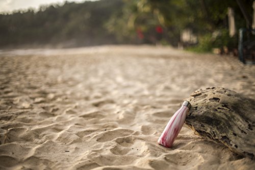 Simple Modern Wave 500ml Termo Botella Agua Acero Inoxidable, Botella Termica Mantiene el Frio por 24 Horas Aislada al Vacío Doble Pared para Deporte café o Viaje Dos Tonos: Escape de la Isla