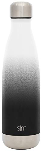 Simple Modern Wave 500ml Termo Botella Agua Acero Inoxidable, Botella Termica Mantiene el Frio por 24 Horas Aislada al Vacío Doble Pared para Deporte café o Viaje Dos Tonos: El Esmoquin