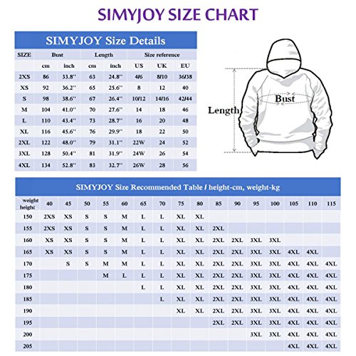 SIMYJOY Mujer Fans Sudaderas con Capucha Relámpago Cicatriz en Gafas Sporte Sweaters Casual Cool Tops Sudadera para Niñas, Mujeres y Adolescentes Blanco 2XS
