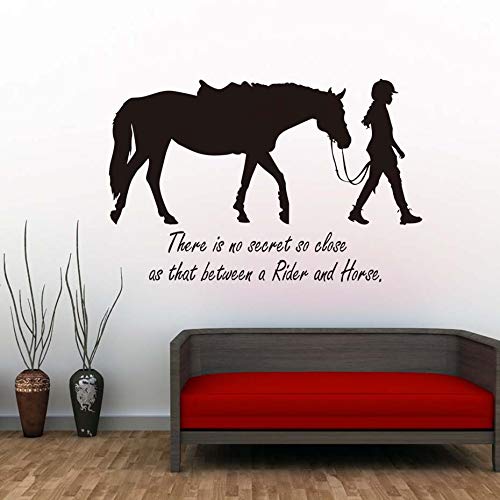 Sin Secretos, por lo Que Las calcomanías íntimas para niñas y Caballos Son calcomanías de Vinilo extraíbles Individuales,65x42cm
