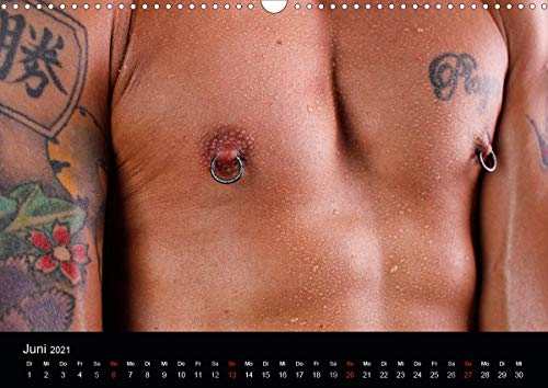 Sinnerlicher Körper (Wandkalender 2021 DIN A3 quer): Der Männliche Körper in prachtvollen Teilausschnitten. (Monatskalender, 14 Seiten )