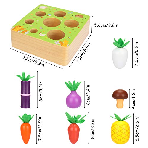 Sinwind Montessori Juguetes Niños Aprendizaje, Juegos Educativos de Granja Infantiles Ejercicio, Juguetes de Madera de 1 año de Edad, Juguetes educativos para niños