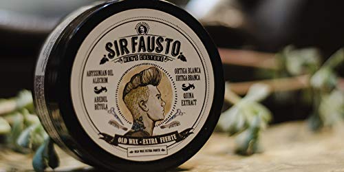 Sir Fausto Old Wax Extra Fuerte Cera de Peinado Fijación Extra Fuerte. 100 ml.
