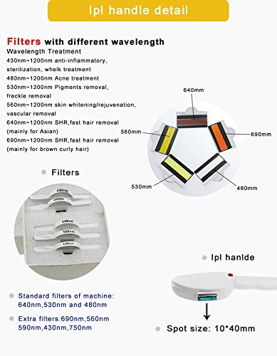 SISHUINIANHUA Multifunción luz IPL SHR depilación láser máquina de rejuvenecimiento de la Piel de la Belleza