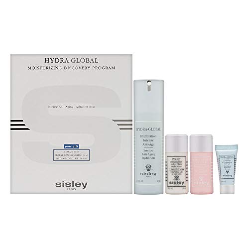 Sisley Program Hydra Global Intense 40Ml + Lyslait Cleansing Milk 30Ml + Floral Toning Lotion 30Ml + Hydra Global Serum 5Ml 105 ml