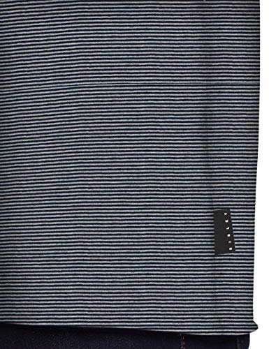 Sisley Sweater L/S Jersey, Mehrfarbig (Black and Grey Strips 901), Small para Hombre