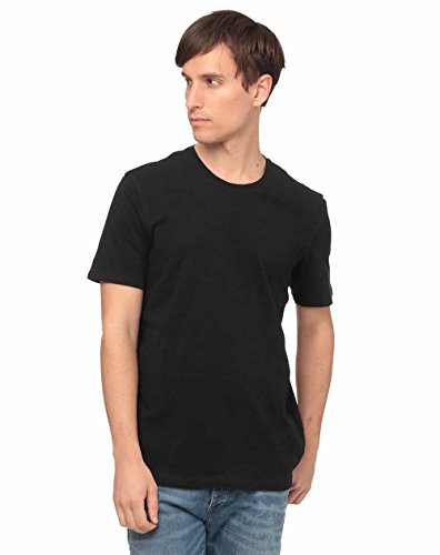 Sisley T-shirt, Camiseta Hombre, Negro (Black 100), Large