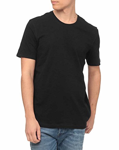 Sisley T-shirt, Camiseta Hombre, Negro (Black 100), Large