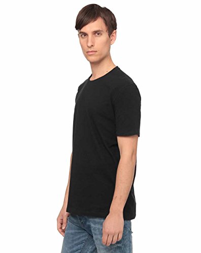 Sisley T-shirt, Camiseta Hombre, Negro (Black 100), Large