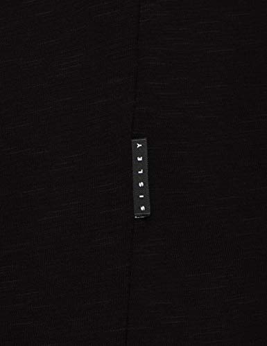 Sisley T-Shirt Camiseta, Negro (Black 902), XL para Hombre