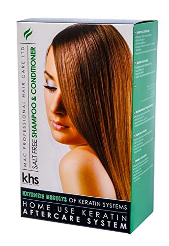 Sistema de pelo de la queratina postoperatorios sin sal Shampoo y Acondicionador