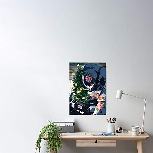 Situen Flower Tattoo - Póster con texto "No Frames Wall for House Decoration"