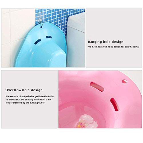Sitz Baths The-Toilet Perineal bañera de remojo para hemorroides, Mujeres Embarazadas, Ancianos y Pacientes, 39,7 x 36,5 x 13 cm