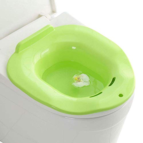 Sitz Baths The-Toilet Perineal bañera de remojo para hemorroides, Mujeres Embarazadas, Ancianos y Pacientes, 39,7 x 36,5 x 13 cm