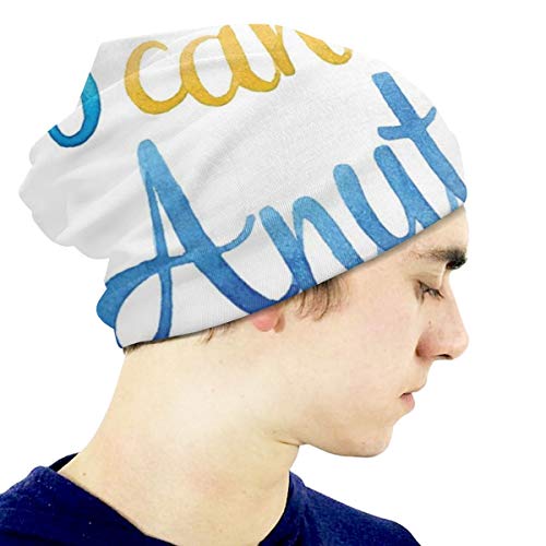 SJuczi Beanie Cap for Boy Girl,Soft Warm Kids Knit Ink Written Cursive Style You Can Do Anything Words
