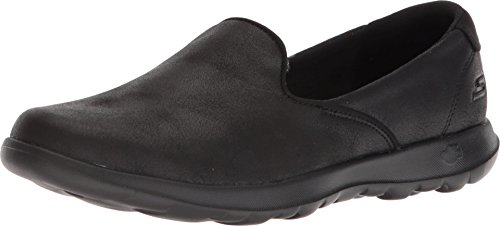 Skechers GO Walk Lite-QUEENLY 15414, Bailarinas con Punta Cerrada para Mujer, Negro, 35 EU