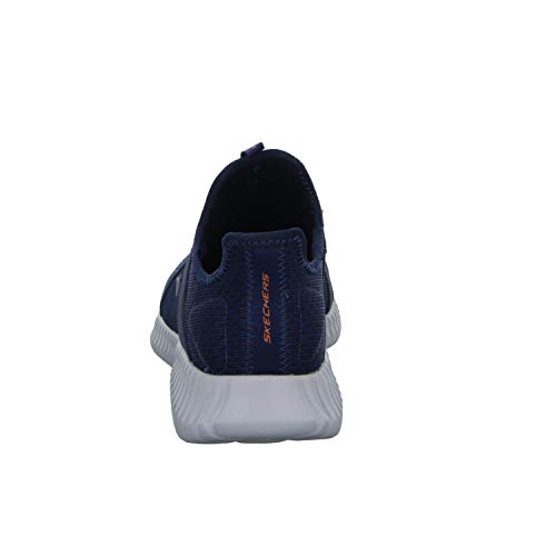 Skechers Men 52640 Slip on Trainers, Blue (Navy/Orange), 9.5 UK (44 EU)