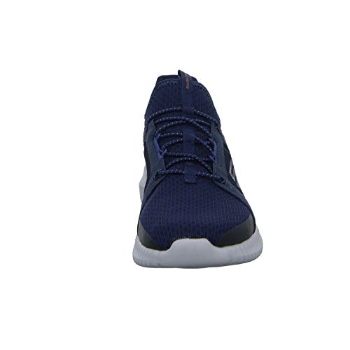 Skechers Men 52640 Slip on Trainers, Blue (Navy/Orange), 9.5 UK (44 EU)