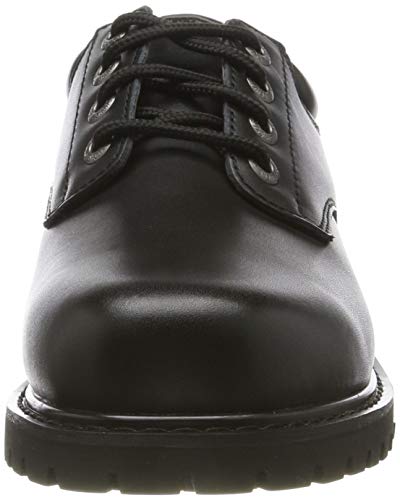 Skechers Men's Cottonwood ELKS Oxfords, Black (Black Leather Blk), 8 UK (42 EU)