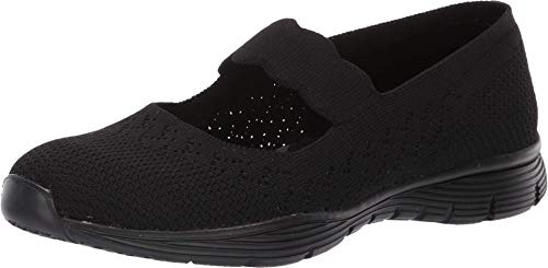 Skechers Women's Seager-Power Hitter Mary Janes, Black (Black/Black Bbk), 8 UK (41 EU)