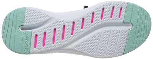 Skechers Women's Stretch Flat Laced Slip Trainers,Negro ( Negro/Multi ) , 6 (39 EU)