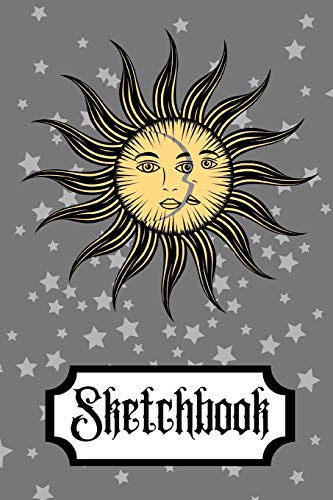 Sketchbook: Sun Moon Stars Wicca Magic Art Gift - SKETCHBOOK, 130 pages, 6" x 9"
