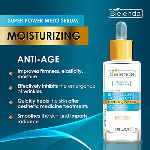 Skin Clinic Professional Super Power Mezo Serum Actively Hydrating Anti-Age Day Night Serum 30ml by Bielenda