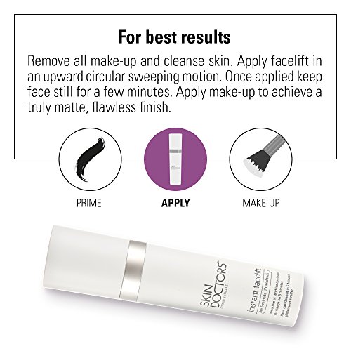 Skin Doctors Instant Facelift Serum | Prebase de maquillaje | Reduce las líneas finas | Prebase mate | Tonifica y reafirma la piel | 30 ml