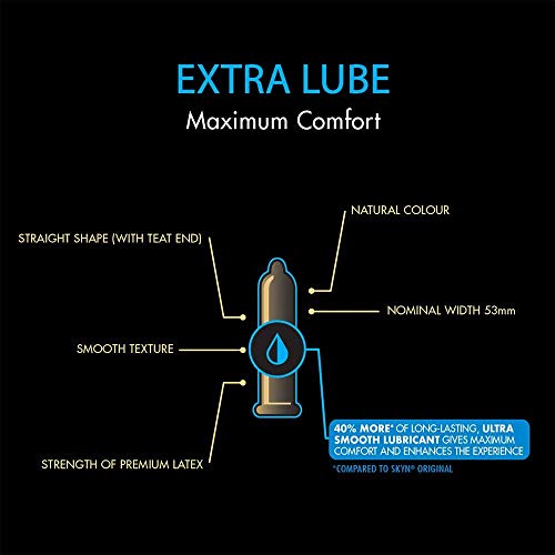 SKYN® Extra Lubricated, Condones sin látex extra lubricados - Pack de 10 x 1
