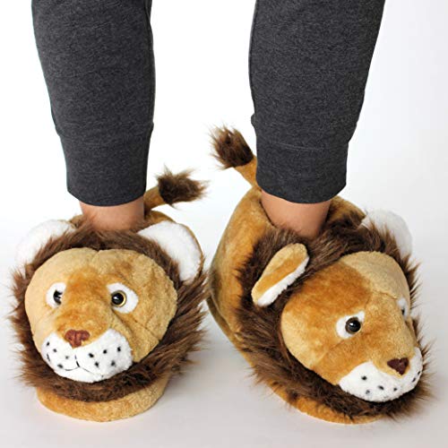 Sleeper'z - León - Zapatillas de casa Animales Originales y Divertidas - Adultos y Niños - Hombre y Mujer - 39/41 (L)