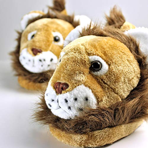 Sleeper'z - León - Zapatillas de casa Animales Originales y Divertidas - Adultos y Niños - Hombre y Mujer - 39/41 (L)