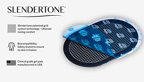 Slendertone - Paquete triple de almohadillas de repuesto, unisex, ABS, negro
