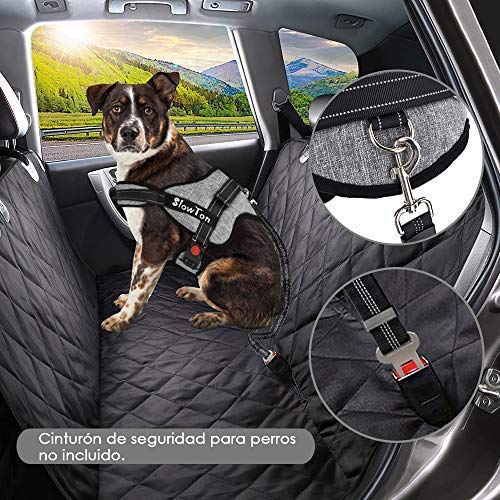 SlowTon Sin tirones Arnés de Perro, Suave Malla Acolchada Ajustable Fácil de Poner y Quitar el arnés con Hebilla de Bloqueo para Perros Grande Mascotas