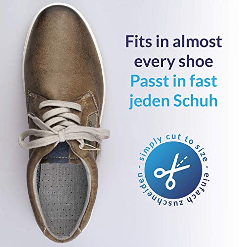 smart&gentle Plantillas de carbono antiolor - Plantillas antiolor con carbón activado y fragancia ligera - Plantillas para zapatillas contra el sudor y el olor de pies, recortables, 4 pares