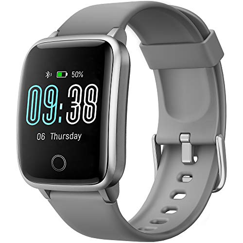Smartwatch, Reloj Inteligente Pantalla curva Impermeable IP68 Pulsera de Actividad para Hombres y Mujeres, Inteligente con Pulsómetros Podómetro Contador de Caloría con Cronómetro para iOS y Android