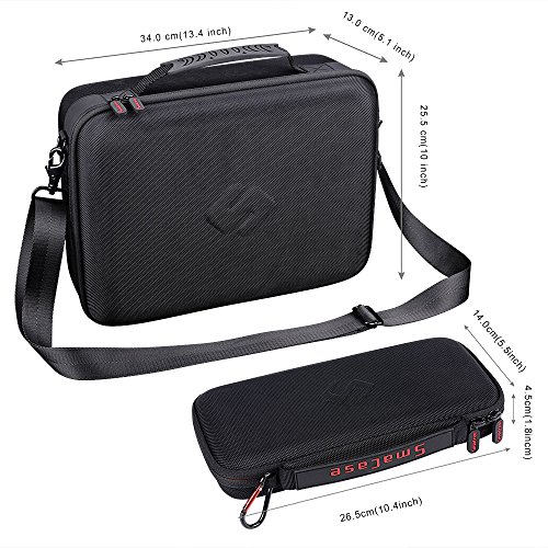 Smatree Estuche Rígido de Gran Capacidad para Nintendo Switch y Extra Switch Pro Controller