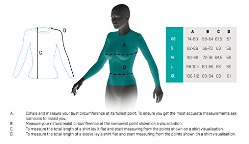 SMMASH VITRAGE Camiseta de manga larga para mujer para Crossfit (XL)