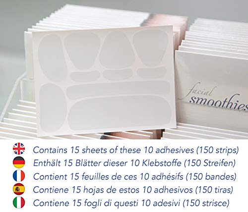 Smoothies® - Bandas faciales antiarrugas – Parches antiarrugas – Tratamiento antienvejecimiento – Tratamiento antiarrugas