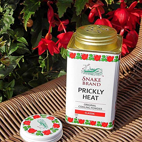 Snake Brand Prickly Heat Polvo de Enfriamiento de Calor Espinoso (Classico, 140g)