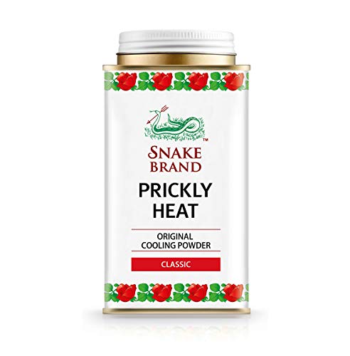 Snake Brand Prickly Heat Polvo de Enfriamiento de Calor Espinoso (Classico, 140g)