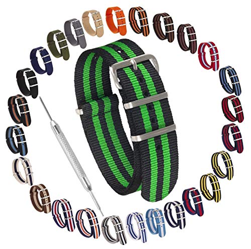 Sniper Bay Unisexo Nylon NATO correa de reloj