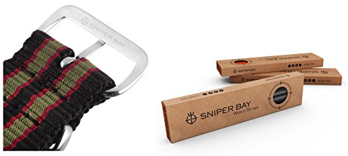 Sniper Bay Unisexo Nylon NATO correa de reloj