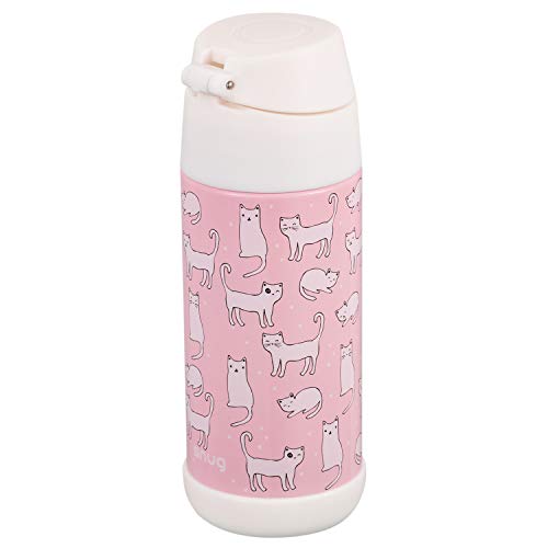 Snug - Botella de agua aislada al vacío con pajita para niños - Frascos térmicos