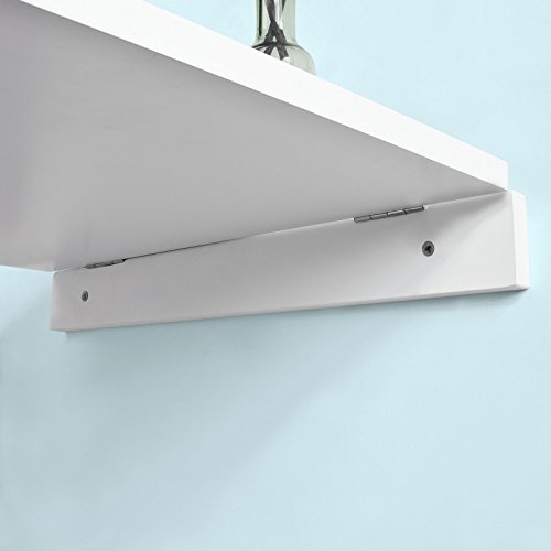 SoBuy®- Mesa plegable de pared con pizarra de notas FWT20-W. De color blanco