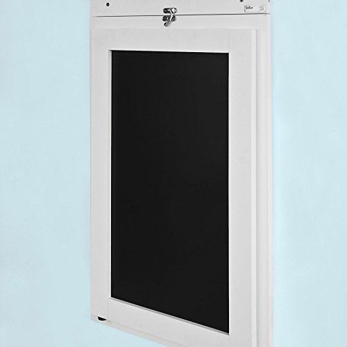 SoBuy®- Mesa plegable de pared con pizarra de notas FWT20-W. De color blanco
