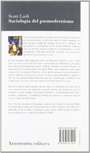 Sociología del posmodernismo